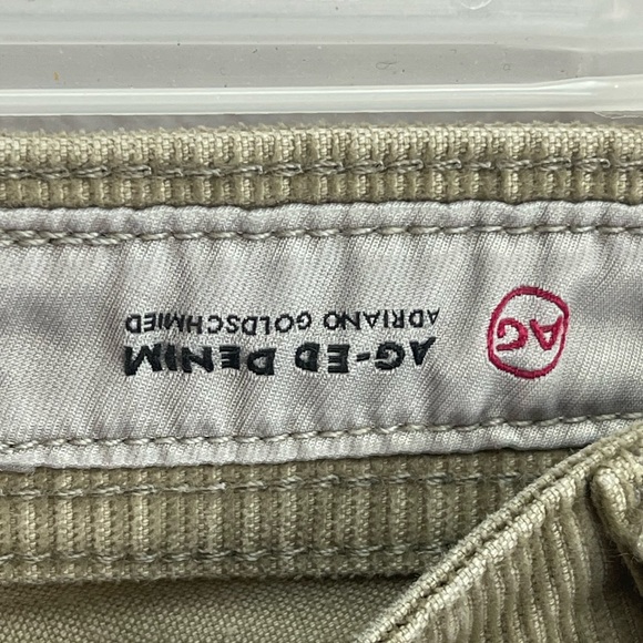 Adriano Goldschmied AG the Matchbox slim straight tan corduroy pants size 36 - Picture 4 of 8